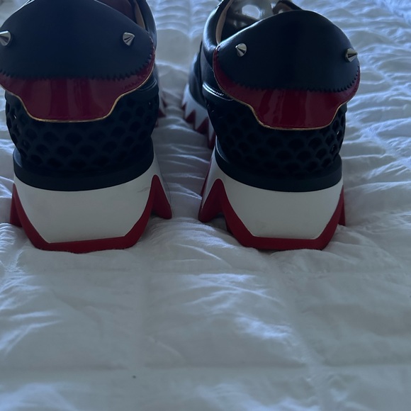 christian louboutin shark sneakers women’s size 37 - Picture 3 of 4